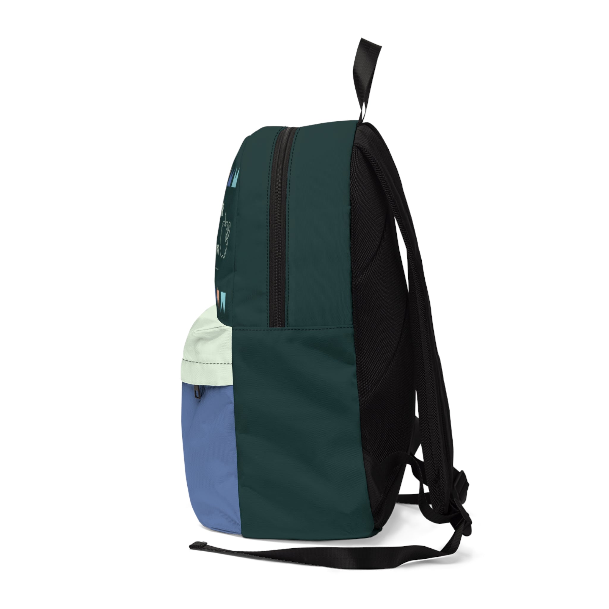 Inspirational Quote Backpack — "Perfection is for Paradise, Contentment is for This Life"