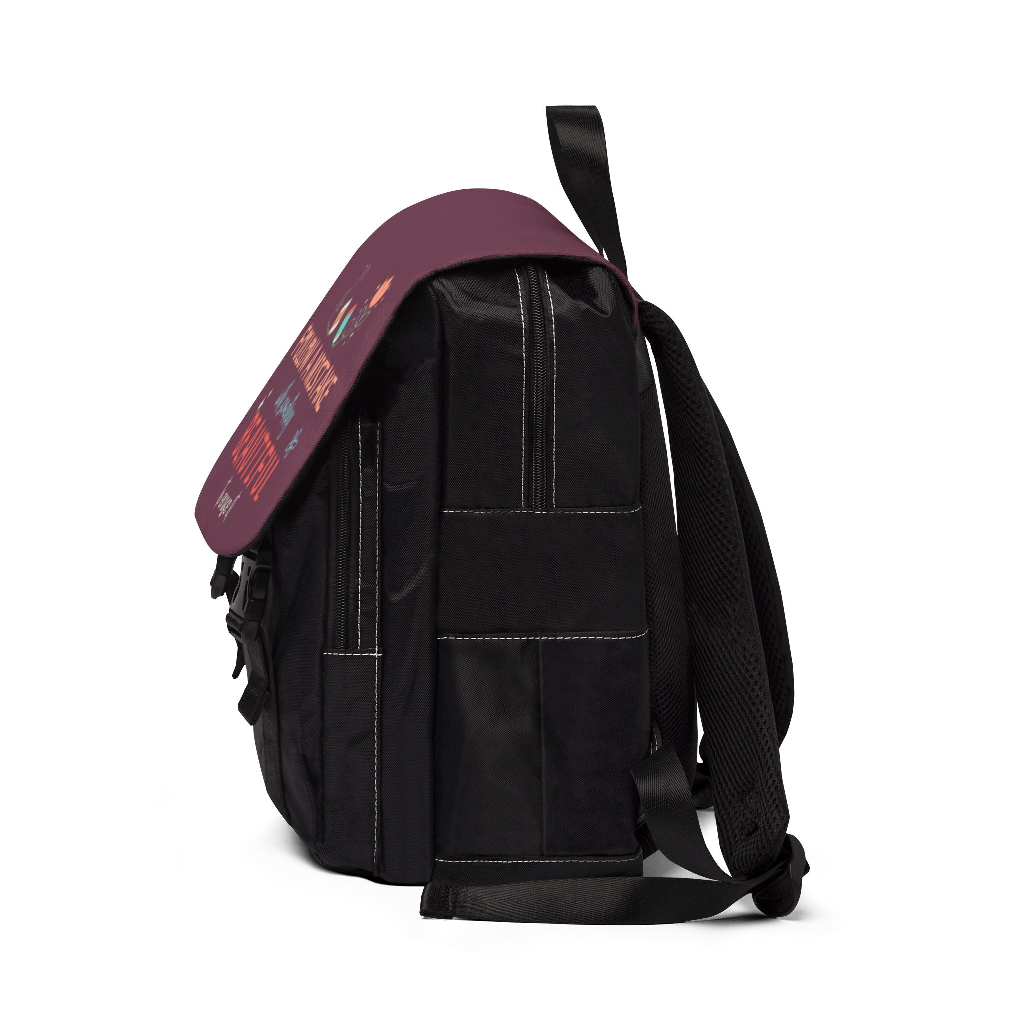 Backpack — “Follow a Mistake with Something Beautiful to Erase It” Inspirational School Bag