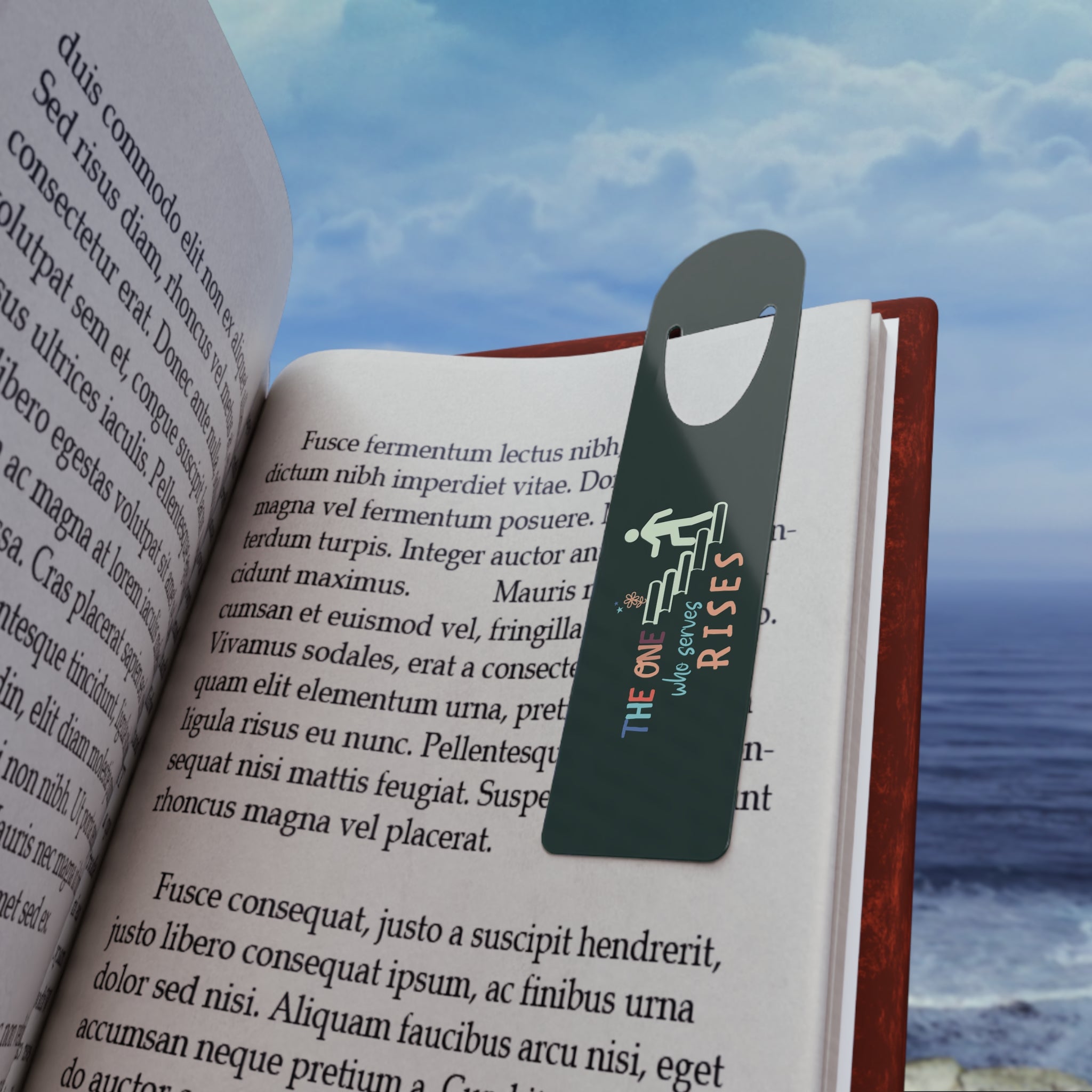 Bookmark — 'The One Who Rises' Inspirational Metal Bookmark
